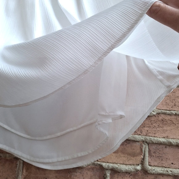 Tommy Hilfiger Sleeveless Blouse Textured Satin Stripes - Picture 5 of 11